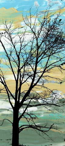 December Morning II Black Ornate Wood Framed Art Print with Double Matting by Ludwig, Alicia