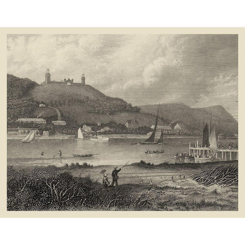 Scenic City Views II Gold Ornate Wood Framed Art Print with Double Matting by Wellstood, W.