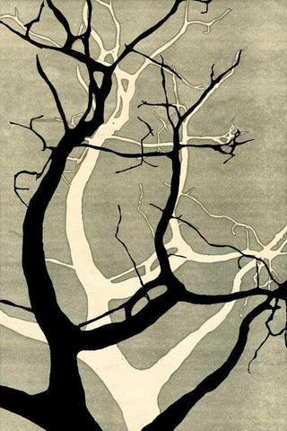 Winter Hollow I White Modern Wood Framed Art Print with Double Matting by Ludwig, Alicia