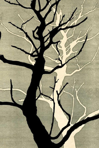 Winter Hollow II White Modern Wood Framed Art Print with Double Matting by Ludwig, Alicia