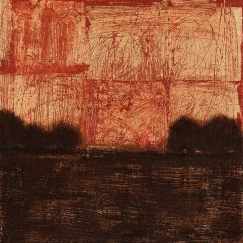 Weathered Landscape II White Modern Wood Framed Art Print by Wyatt Jr., Norman