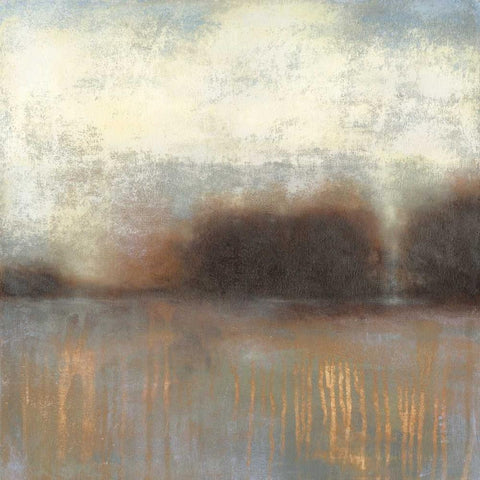 Haze II Black Modern Wood Framed Art Print with Double Matting by Wyatt Jr., Norman