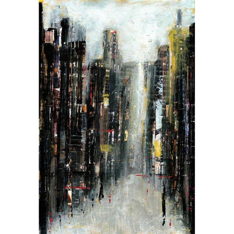 Gotham II Black Modern Wood Framed Art Print by Fagalde, Jarman