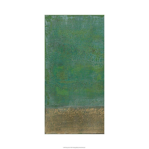 Chrysocolla I White Modern Wood Framed Art Print by Holland, J.