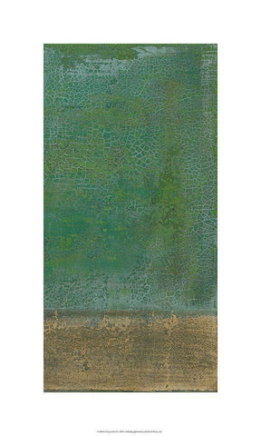 Chrysocolla II Black Ornate Wood Framed Art Print with Double Matting by Holland, J.