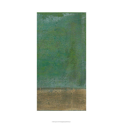 Chrysocolla II Black Modern Wood Framed Art Print by Holland, J.