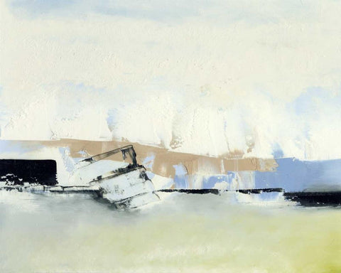Northwest Passage VIII White Modern Wood Framed Art Print with Double Matting by Gordon, Sharon