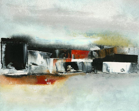 Northwest Passage XI White Modern Wood Framed Art Print with Double Matting by Gordon, Sharon