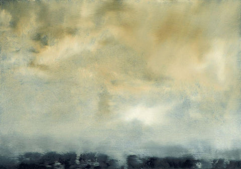 Clouds VI White Modern Wood Framed Art Print with Double Matting by Gordon, Sharon