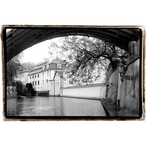 River Hideaway Gold Ornate Wood Framed Art Print with Double Matting by DeNardo, Laura