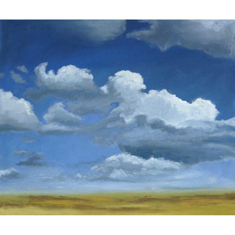 Big Sky I Gold Ornate Wood Framed Art Print with Double Matting by Meagher, Megan