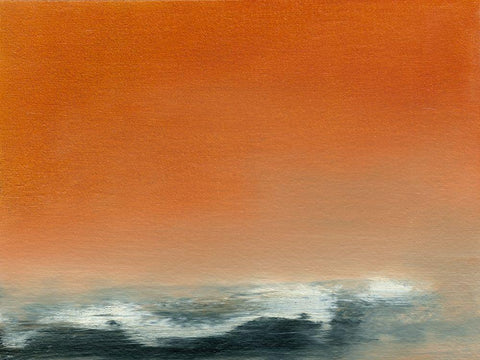 Rise VIII White Modern Wood Framed Art Print with Double Matting by Gordon, Sharon