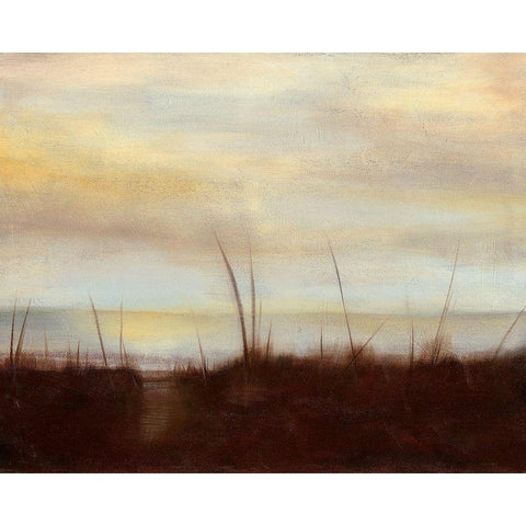 Sunrise Stroll IV White Modern Wood Framed Art Print by Goldberger, Jennifer