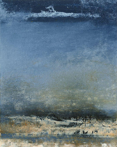 Mystic II White Modern Wood Framed Art Print with Double Matting by Gordon, Sharon