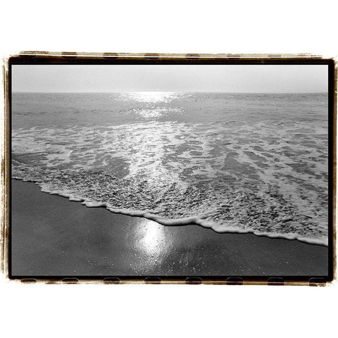 Ocean Sunrise I White Modern Wood Framed Art Print by DeNardo, Laura