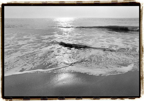 Ocean Sunrise II White Modern Wood Framed Art Print with Double Matting by DeNardo, Laura