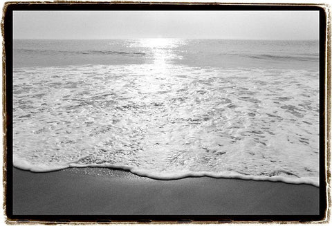 Ocean Sunrise III White Modern Wood Framed Art Print with Double Matting by DeNardo, Laura