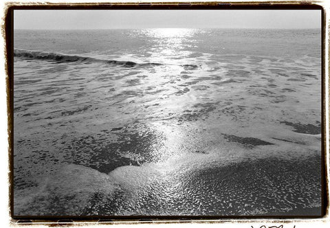 Ocean Sunrise IV Black Ornate Wood Framed Art Print with Double Matting by DeNardo, Laura