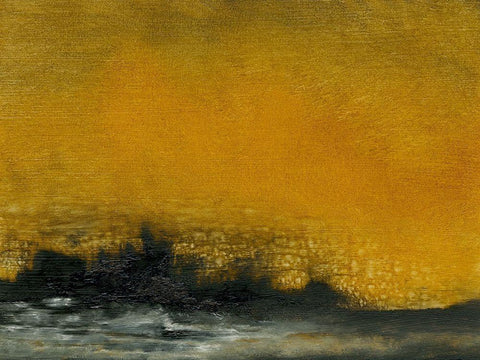 Dusk VII Black Ornate Wood Framed Art Print with Double Matting by Gordon, Sharon