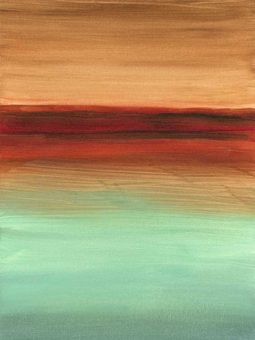 Geologic Sequence II White Modern Wood Framed Art Print with Double Matting by Harper, Ethan