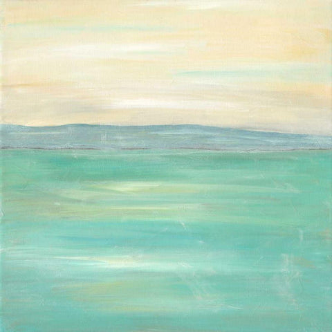 Serenity II White Modern Wood Framed Art Print by Holland, Julie