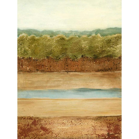 Golden Meadow II Gold Ornate Wood Framed Art Print with Double Matting by Harper, Ethan