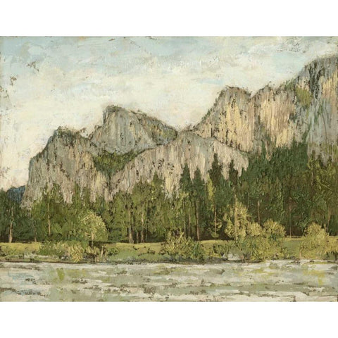 Western Landscape I Black Modern Wood Framed Art Print with Double Matting by Meagher, Megan