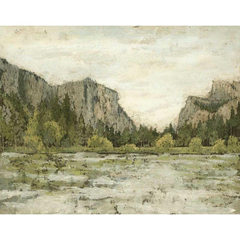 Western Landscape II Black Modern Wood Framed Art Print with Double Matting by Meagher, Megan