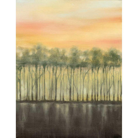 Dusk in Summer Gold Ornate Wood Framed Art Print with Double Matting by Goldberger, Jennifer