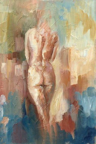 Amanda I White Modern Wood Framed Art Print with Double Matting by Harper, Ethan