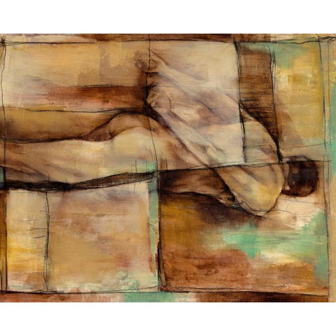 Abstract Proportions I Black Modern Wood Framed Art Print with Double Matting by Goldberger, Jennifer