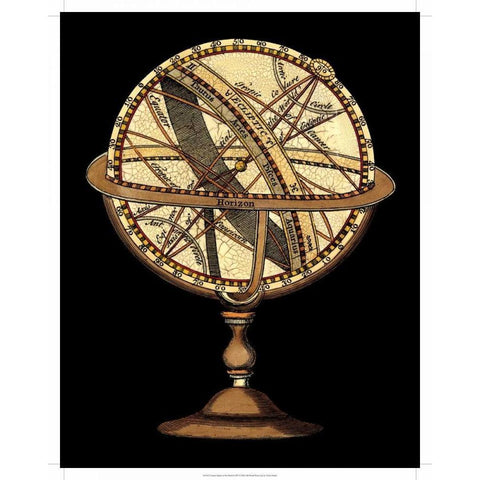 Sphere of the World II Gold Ornate Wood Framed Art Print with Double Matting by Vision Studio