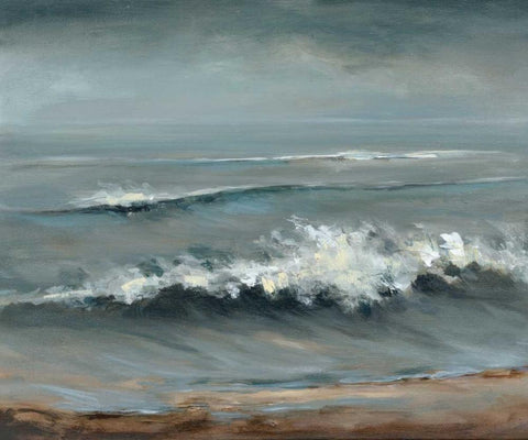 Breaking Away Black Ornate Wood Framed Art Print with Double Matting by Long, Christina