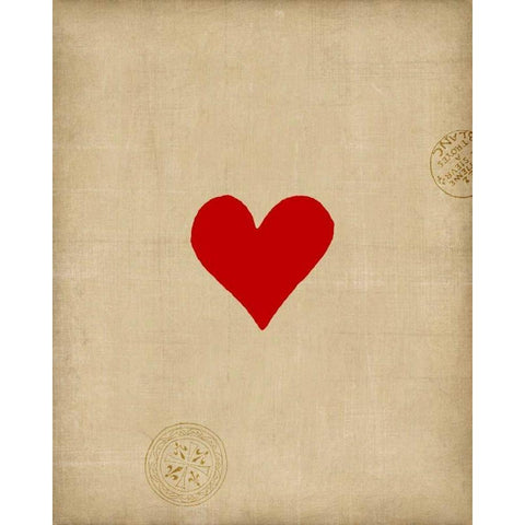 Heart White Modern Wood Framed Art Print by Vision Studio