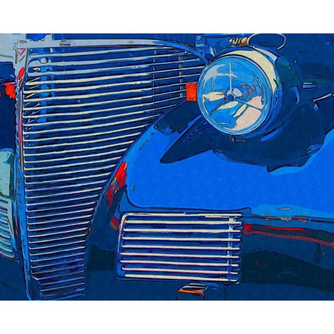 Classic Cruisin II Gold Ornate Wood Framed Art Print with Double Matting by Head, Danny