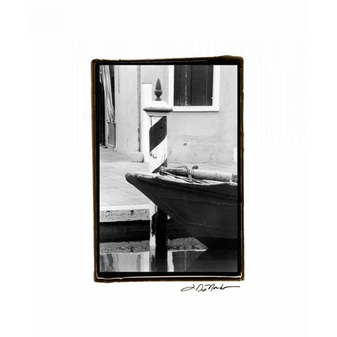 Waterways of Venice I White Modern Wood Framed Art Print by DeNardo, Laura