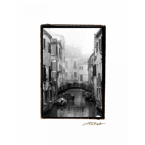 Waterways of Venice II Gold Ornate Wood Framed Art Print with Double Matting by DeNardo, Laura