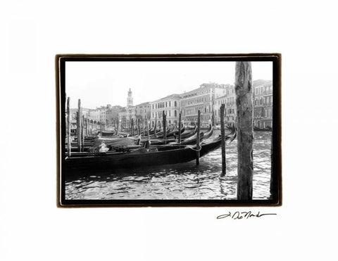 Waterways of Venice IX White Modern Wood Framed Art Print with Double Matting by DeNardo, Laura