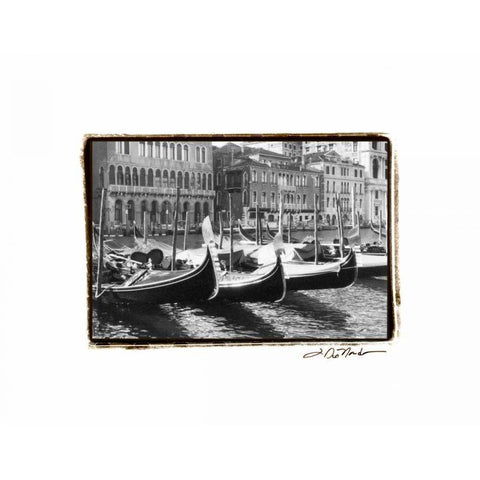 Waterways of Venice X Gold Ornate Wood Framed Art Print with Double Matting by DeNardo, Laura