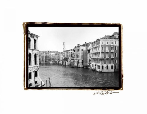 Waterways of Venice XII Black Ornate Wood Framed Art Print with Double Matting by DeNardo, Laura