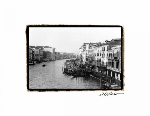 Waterways of Venice XIII Black Ornate Wood Framed Art Print with Double Matting by DeNardo, Laura