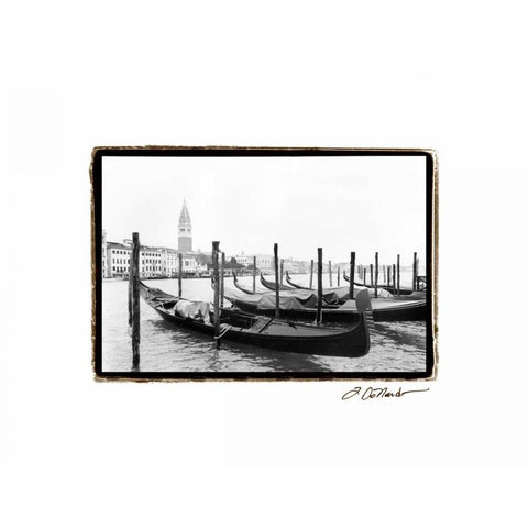 Waterways of Venice XV Gold Ornate Wood Framed Art Print with Double Matting by DeNardo, Laura