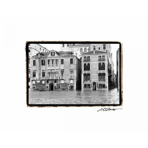 Waterways of Venice XVI Gold Ornate Wood Framed Art Print with Double Matting by DeNardo, Laura