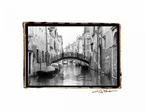 Waterways of Venice XVII White Modern Wood Framed Art Print with Double Matting by DeNardo, Laura