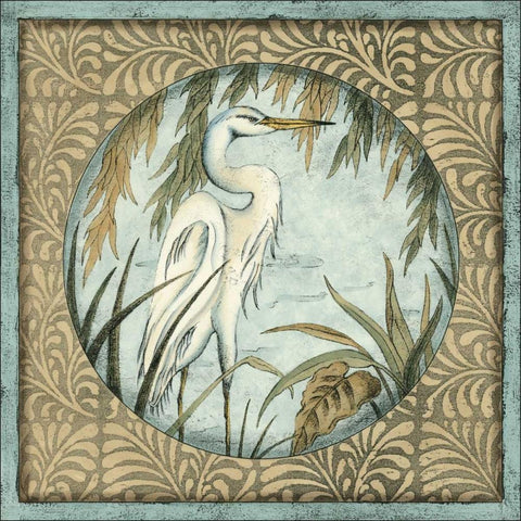 Quiet Elegance I Gold Ornate Wood Framed Art Print with Double Matting by Slocum, Nancy