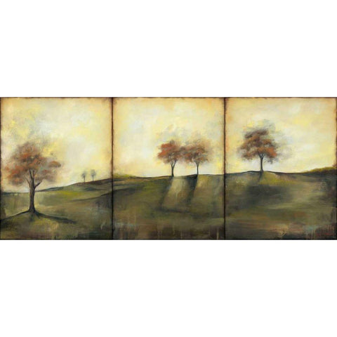 Autumnal Meadow II Gold Ornate Wood Framed Art Print with Double Matting by Goldberger, Jennifer