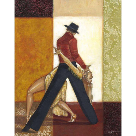 Dance IV Black Modern Wood Framed Art Print with Double Matting by Wyatt Jr., Norman