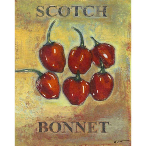 Scotch Bonnet Gold Ornate Wood Framed Art Print with Double Matting by Wyatt Jr., Norman