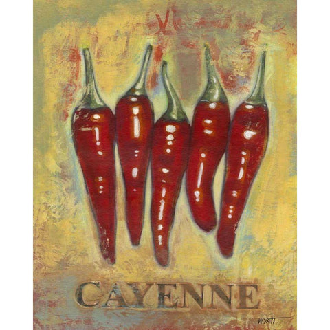 Cayenne White Modern Wood Framed Art Print by Wyatt Jr., Norman