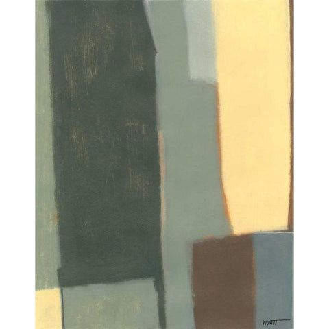 Jade Falls I Black Modern Wood Framed Art Print by Wyatt Jr., Norman